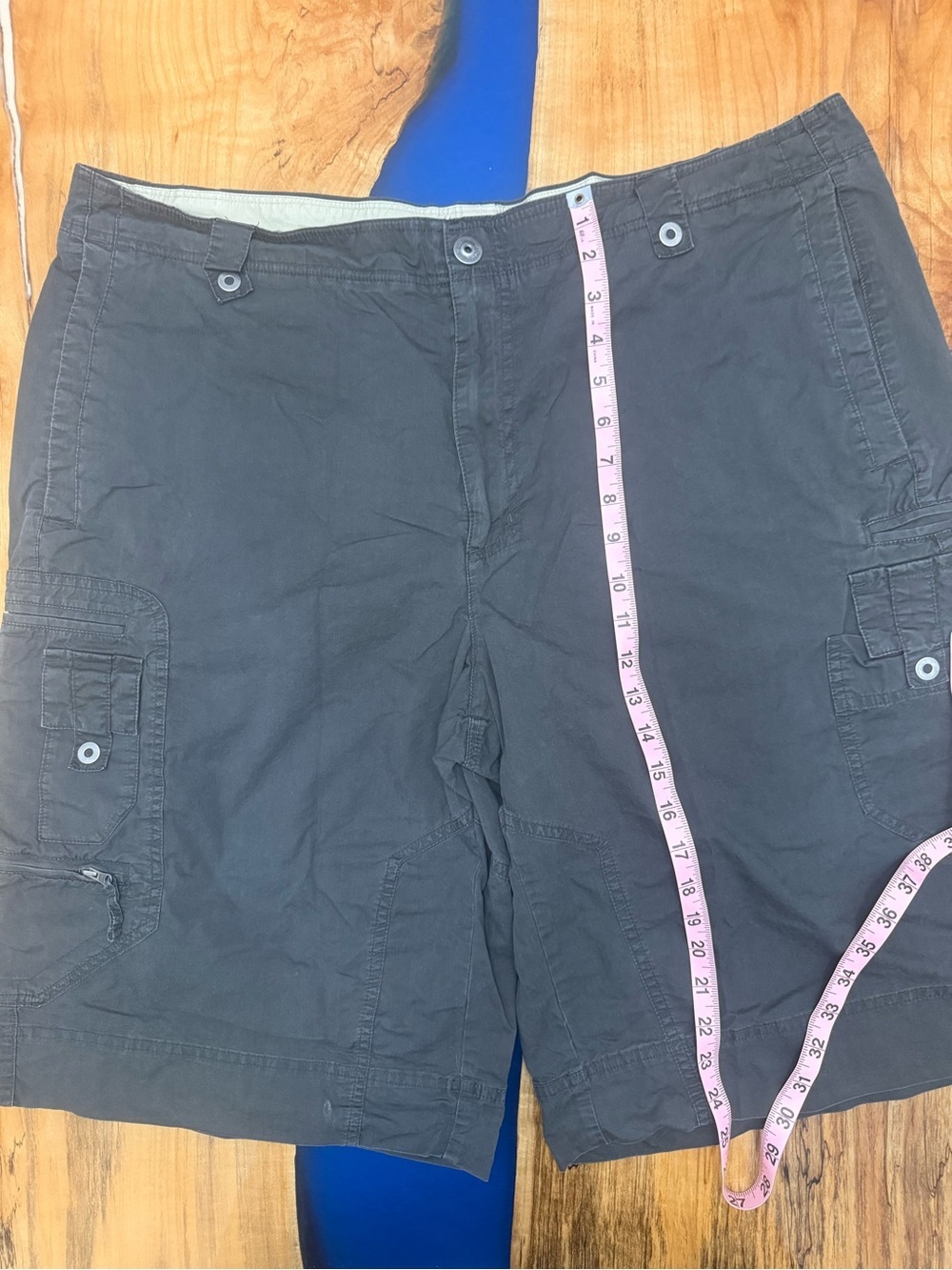 Columbia Men’s Cargo Shorts Size 42 Gray Multi Pocket Outdoor Hiking AM4474 - Picture 4 of 16